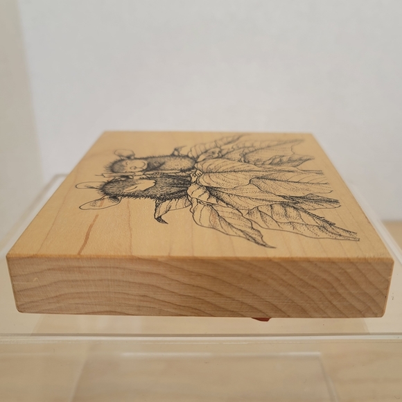 Stampabilities House-Mouse  Silent Mice Wooden Mounted Rubber Stamp No. 276 - Picture 9 of 16